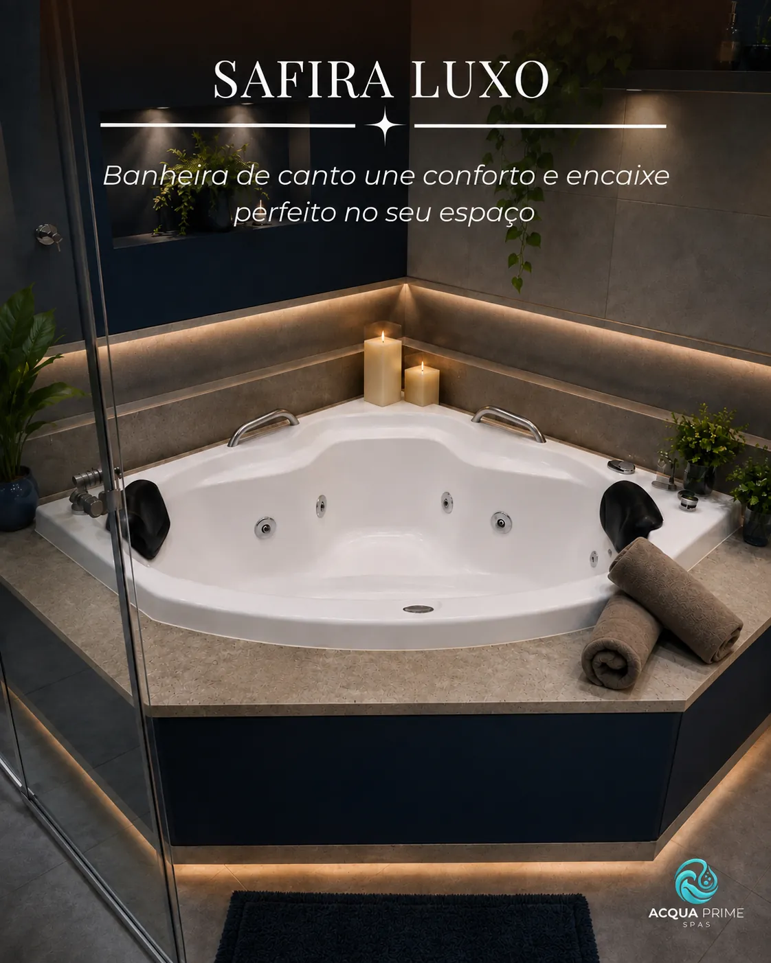 Banheira Canto Diamante luxo